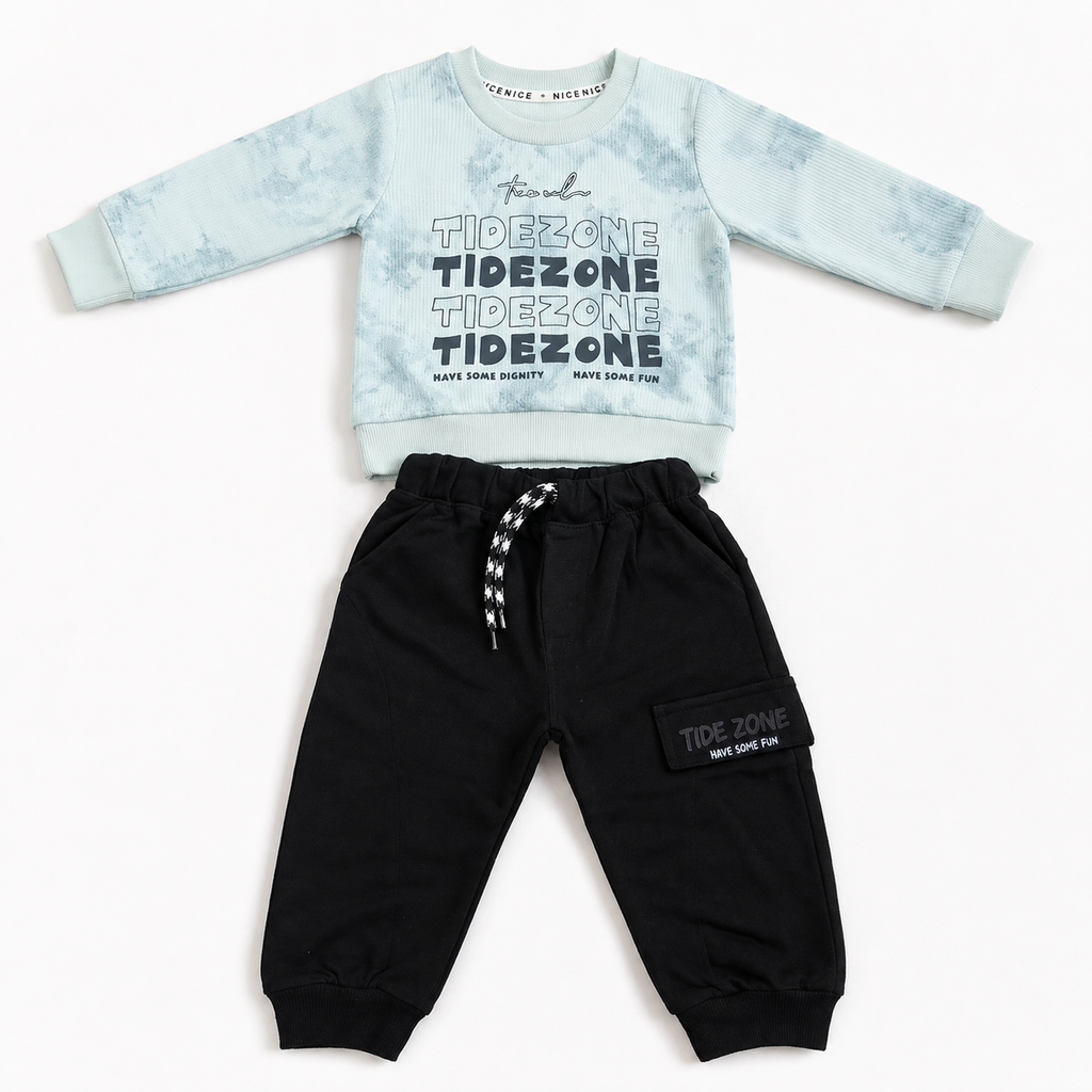 Boys Green 2-Piece Sweatshirt & Jogger Set