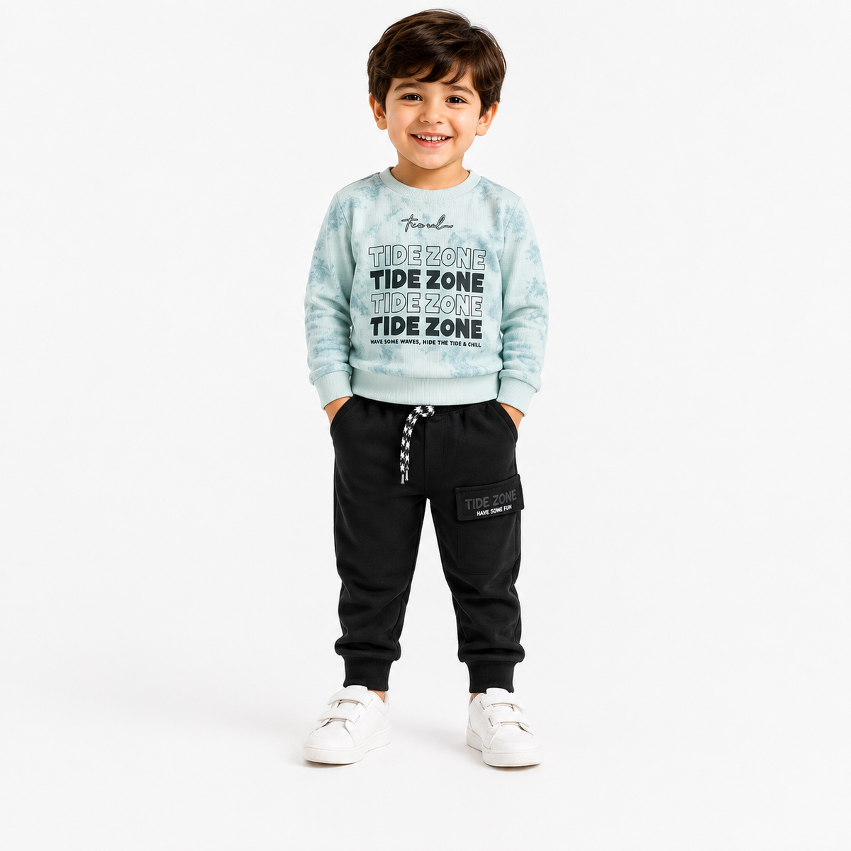 Boys Green 2-Piece Sweatshirt & Jogger Set