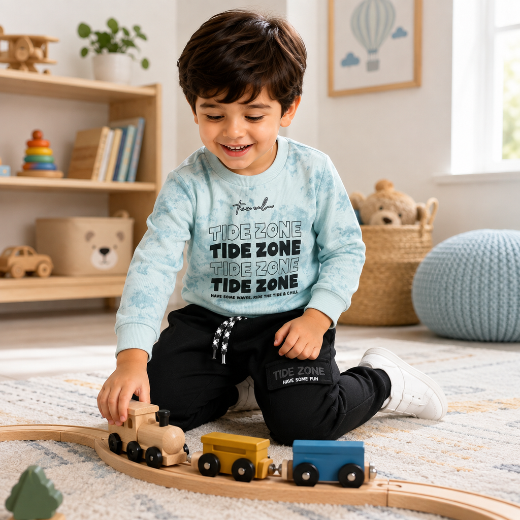 Boys Green 2-Piece Sweatshirt & Jogger Set