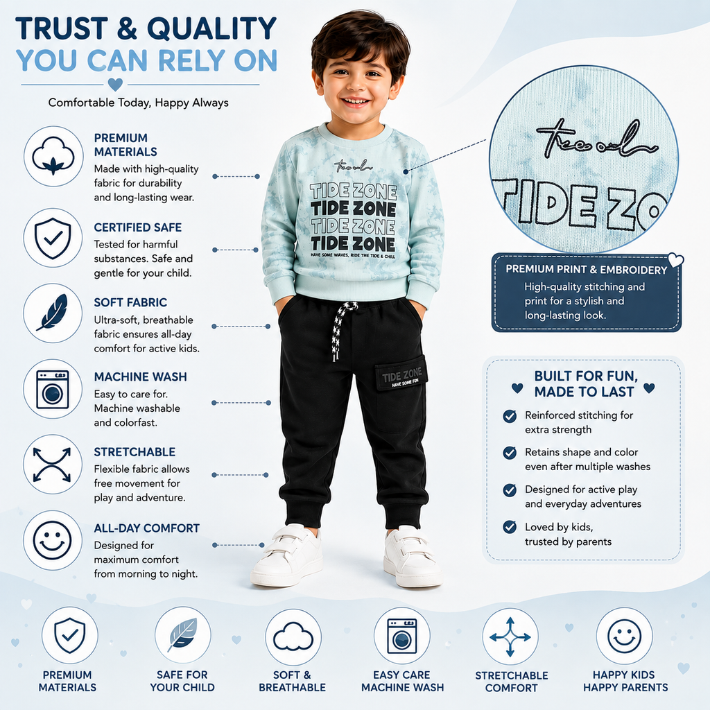 Boys Green 2-Piece Sweatshirt & Jogger Set