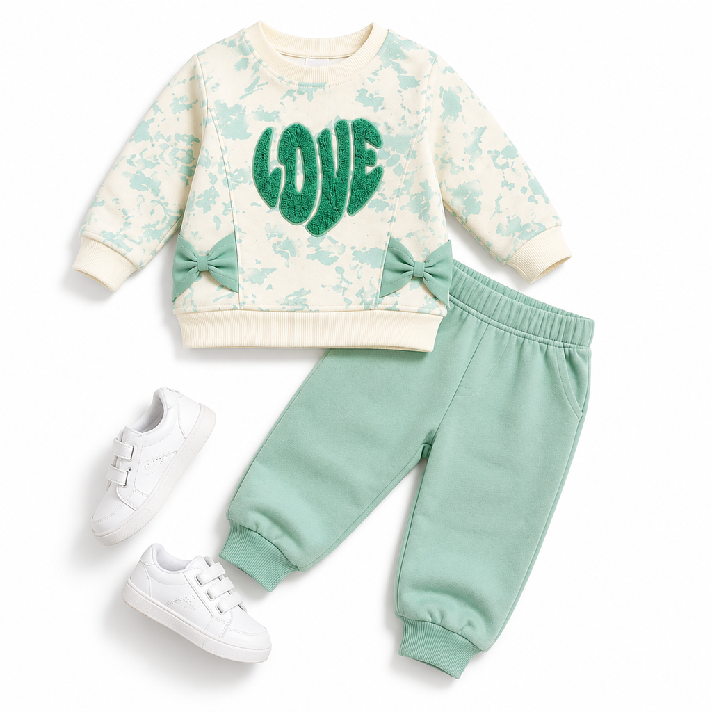 Girls LOVE Patch 2-Piece Outfit Set