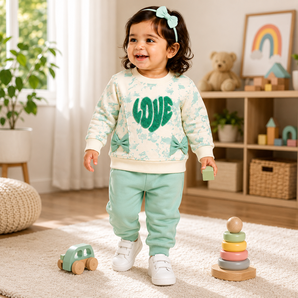 Girls LOVE Patch 2-Piece Outfit Set