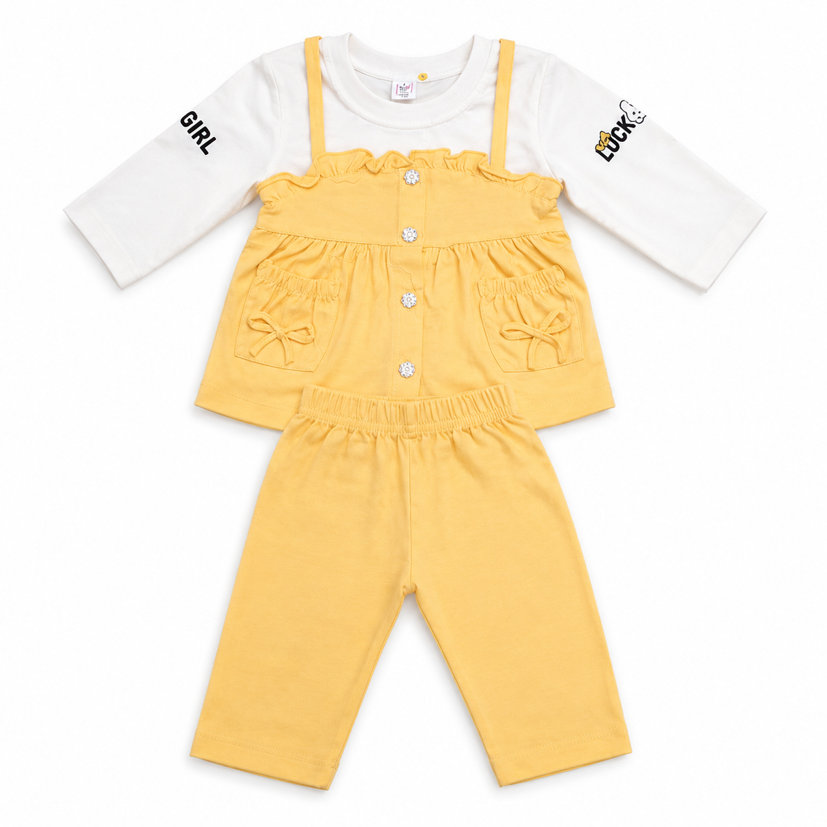 Baby Girl 3-Piece Ruffle Outfit Set