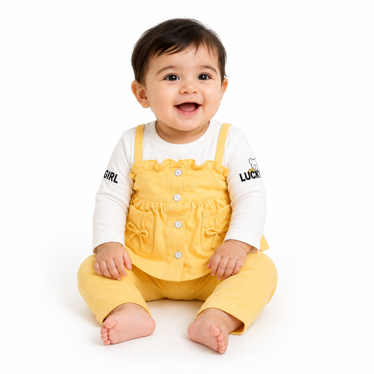 Baby Girl 3-Piece Ruffle Outfit Set