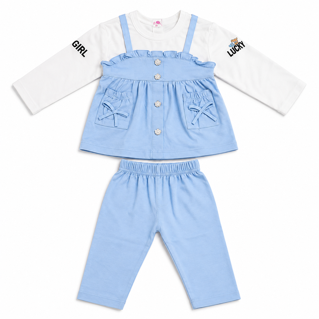 Baby Girl 3-Piece Ruffle Outfit Set