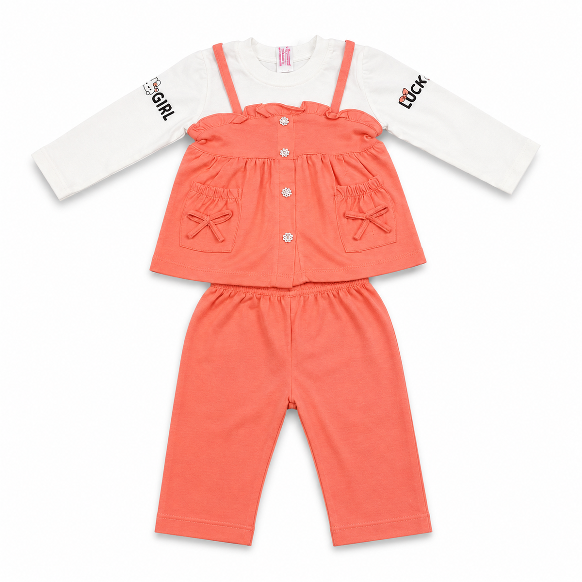 Baby Girl 3-Piece Ruffle Outfit Set