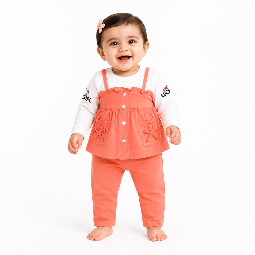 Baby Girl 3-Piece Ruffle Outfit Set