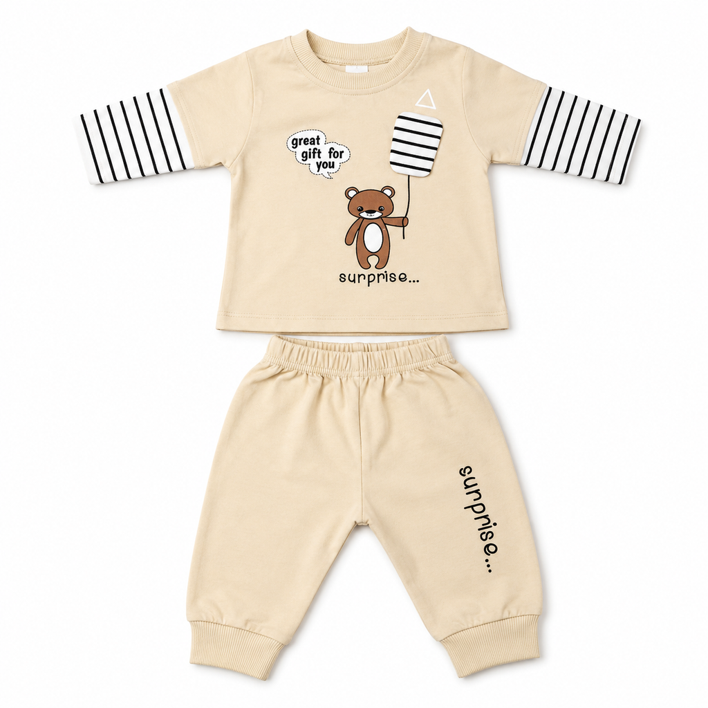 Baby Teddy Bear 2-Piece Outfit Set