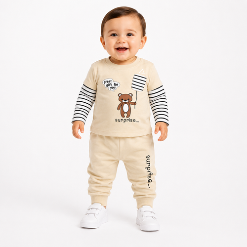 Baby Teddy Bear 2-Piece Outfit Set