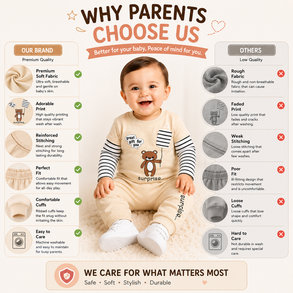Baby Teddy Bear 2-Piece Outfit Set