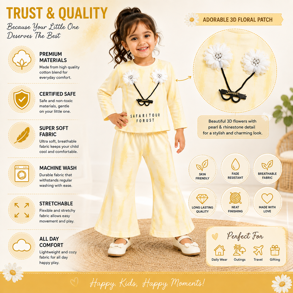 Baby Girls 2 Piece Floral Outfit Set