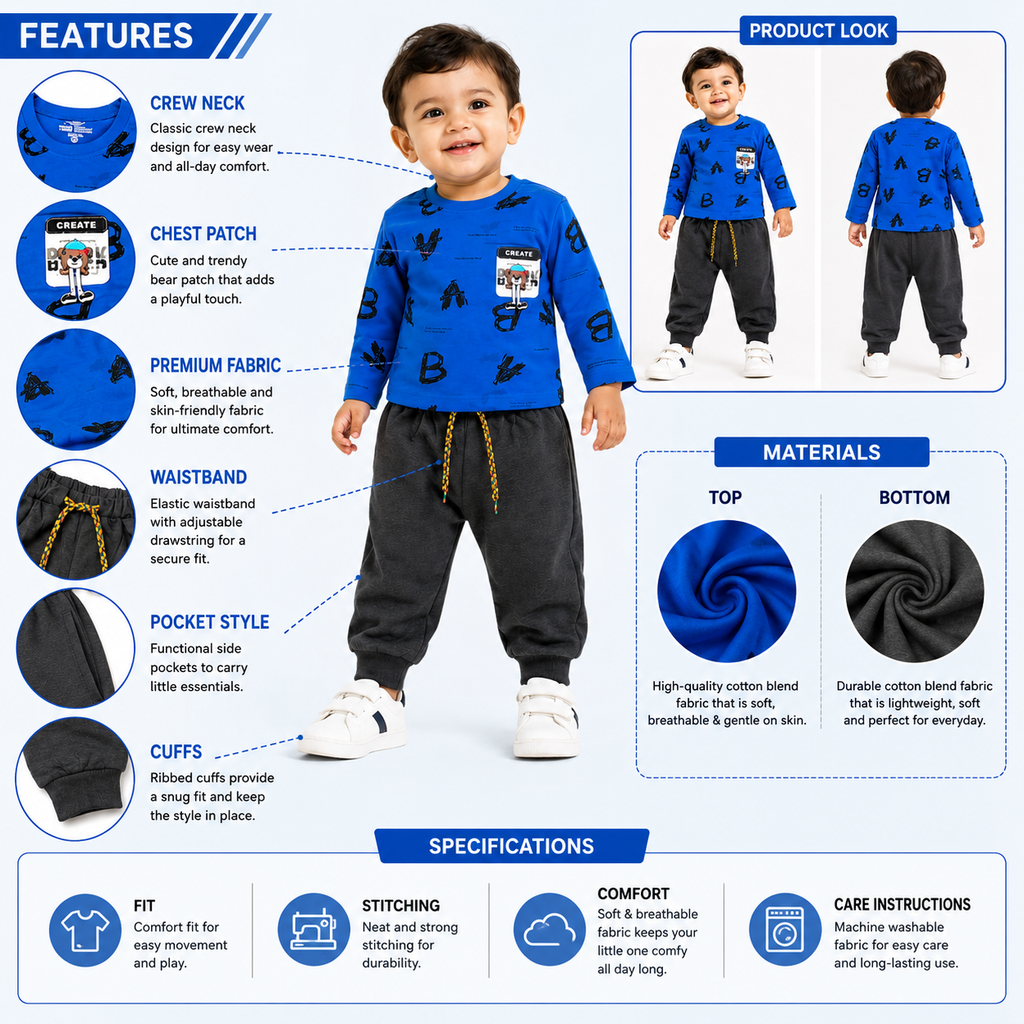 Boys 2-Piece Sweatshirt & Jogger Set