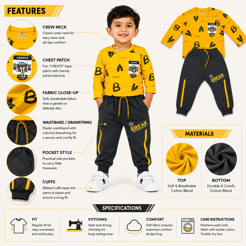 Boys 2-Piece Sweatshirt & Jogger Set
