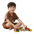 Mini & Mama boys' brown geometric pattern short sleeve button-up shirt and shorts set. Comfortable, breathable fabric.