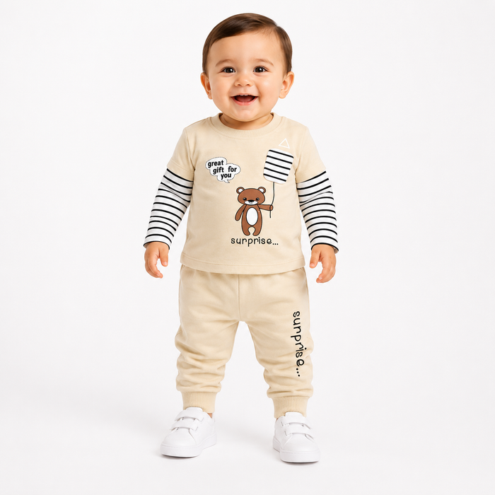 Baby Teddy Bear 2-Piece Outfit Set